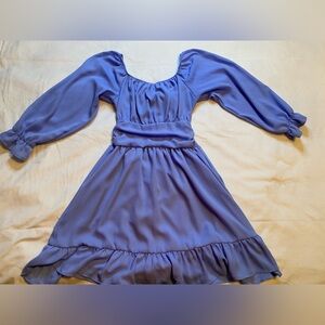flowy cutsie tie back dress